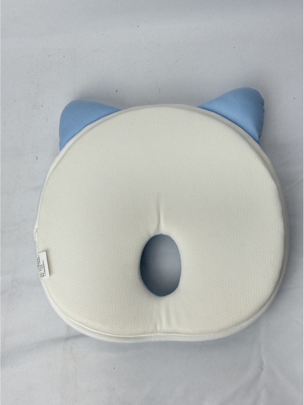 Japanese Style Kawaii Cat Baby Infant Support Pillow Blue White | New - Picture 2 of 2